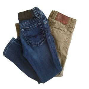 Boys 4T polo Ralph Lauren pant bundle olive green and denim